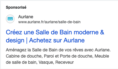 Annonce Google Ads Aurlane